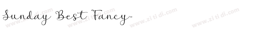 Sunday Best Fancy字体转换